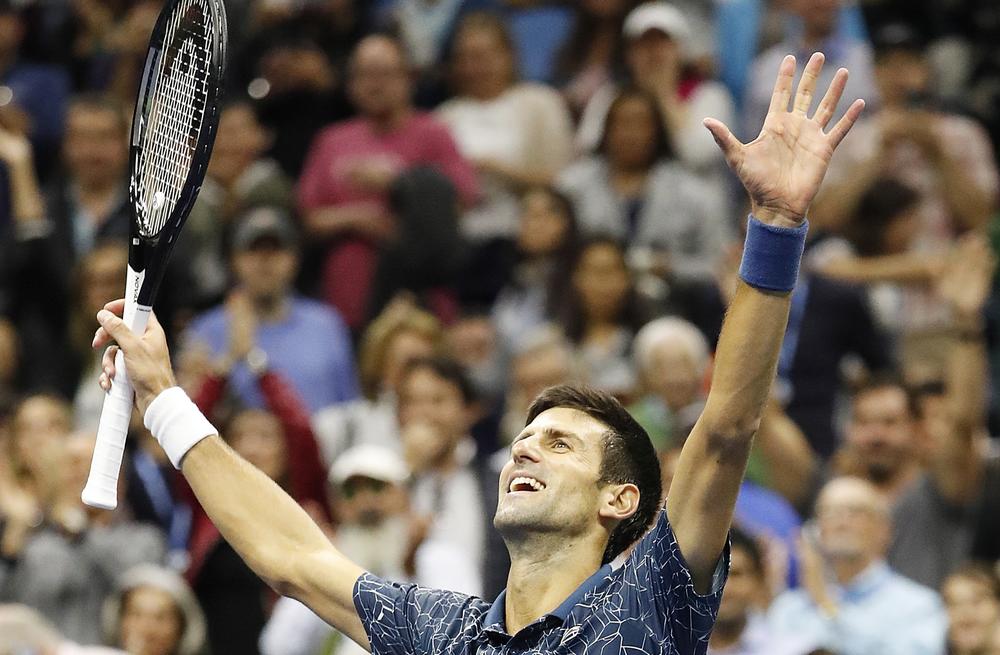 Novak Đoković posle pobede u Njujorku  
