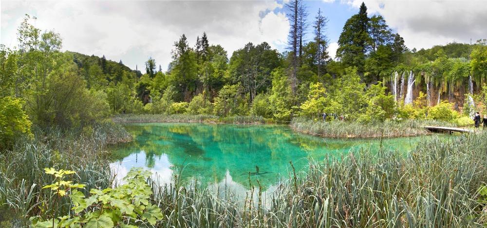 U bolničkoj sobi, jedan čovek je pričao drugom koji je bio prikovan za krevet o jezeru u parku  