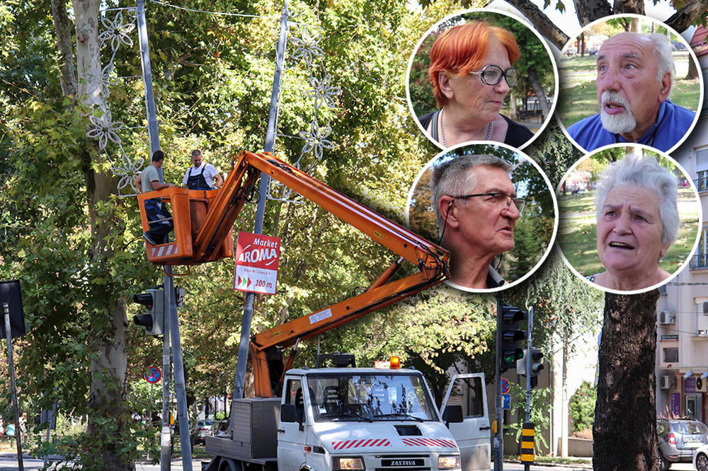 SUPER JE NOVOGODIŠNJA RASVETA U SEPTEMBRU NA PLUS 30! Krenulo kićenje Beograda NG ukrasima, pitali smo sugrađane šta misle o tome. Ove odgovore nismo očekivali! (VIDEO)