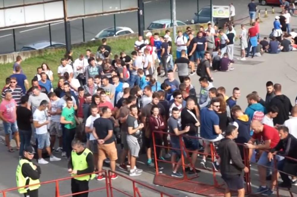 DELIJE OSTAVILE SVET U ČUDU: Red za karte ispred Marakane je postao jedna od najlepših vesti u svetskim medijima!