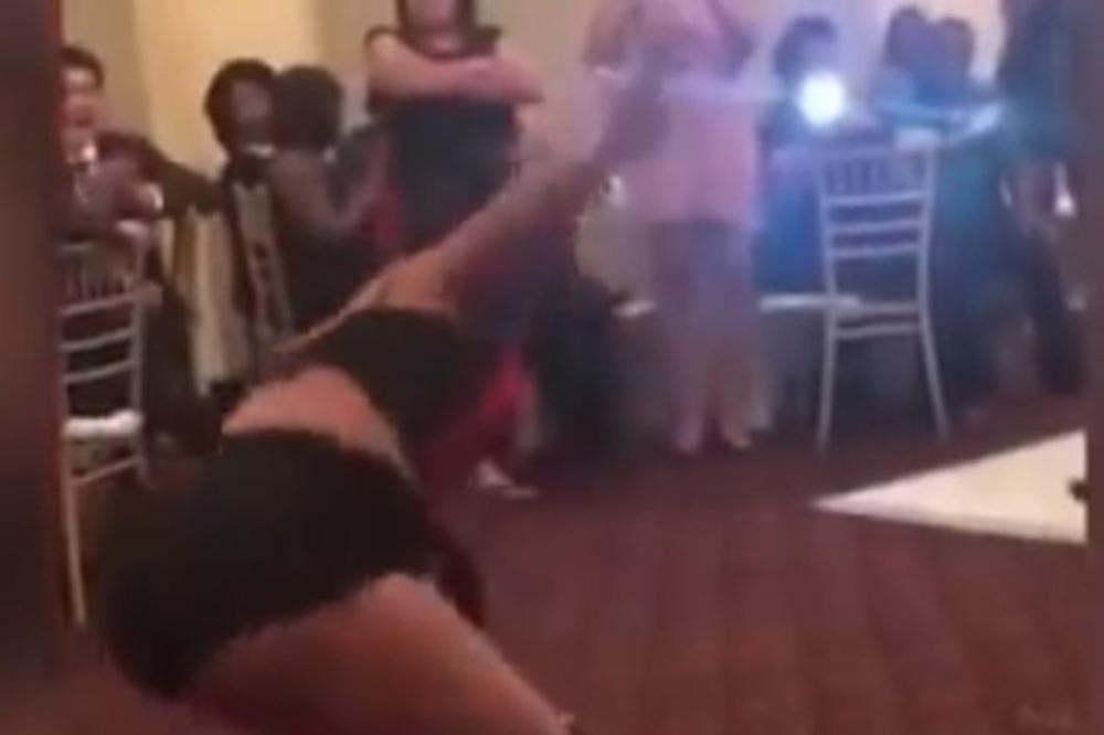 OVAKVU MLADU NIKO NE BI POŽELEO: Svi očekivali da se pojavi u VENČANICI, a ona se spustila na pod i onda... AU! (VIDEO)