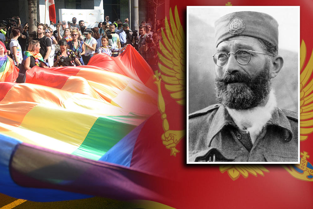 PRAJDNA GORA POBEDITI MORA! Na majici Draža, u ruci zastava duginih boja! (FOTO)