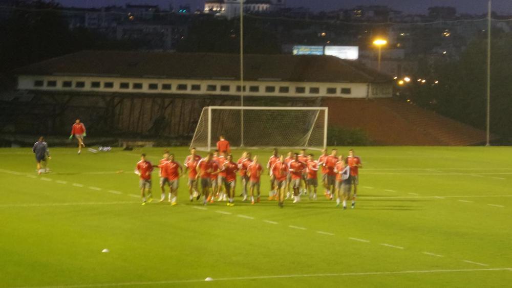 Trening Crvene zvezde pred Napoli  