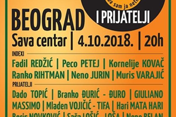 NOSTALGIČNO MUZIČKO PUTOVANJE KULTNE EX-YU GRUPE: Koncert Indexi i prijatelji u Beogradu!