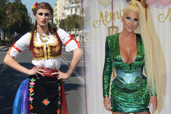 ŠTA JE OPASNIJE, PEDER OBUČEN KAO OPATICA NA PARADI ILI NORMALNO OBUČEN ČIKA KOJI UBIJE ŽENU I DETE? Karleuša opet gađa u metu! (FOTO)