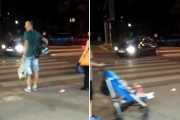 U VOJVODE STEPE SVAKO MALO NESREĆA, A NIJE NI ČUDO ZAŠTO! Bahati vozači DIVLJAJU, ovako se pravi polukružno na pešačkom, I TO PORED MALE DECE (VIDEO)