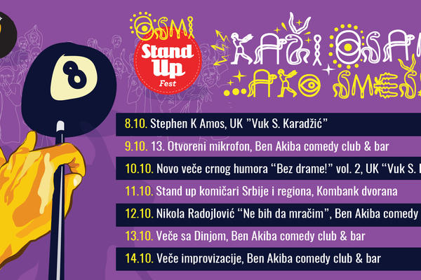Osmi StandUpFest 2018: Kaži osam… ako smeš!