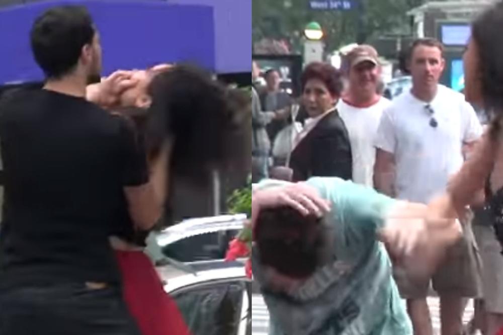 BESOMUČNO JE UDARAO ŽENU NA ULICI! Onda mu je prišao jedan mladić i vratio veru u ljude! (VIDEO)