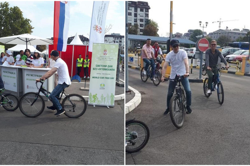 ČUDO NEVIĐENO! Srpski ministar nije u luksuznoj limuzini, već vozi bicikl po gradu! Imao je jak razlog za to