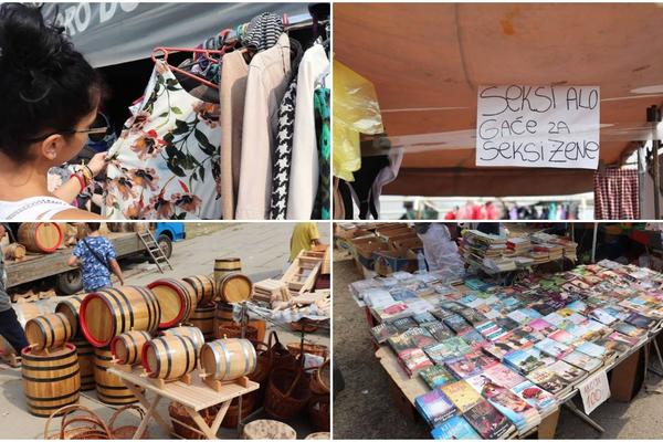 SVI HITAJU NA VAŠARSKU DRONJARU! Ovde su gaće 50, knjige 100, farmerke 500 dinara! PUNA JE KAO OKO JER JE SVE DŽABE