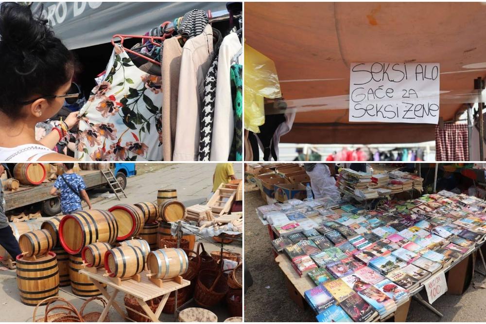 SVI HITAJU NA VAŠARSKU DRONJARU! Ovde su gaće 50, knjige 100, farmerke 500 dinara! PUNA JE KAO OKO JER JE SVE DŽABE