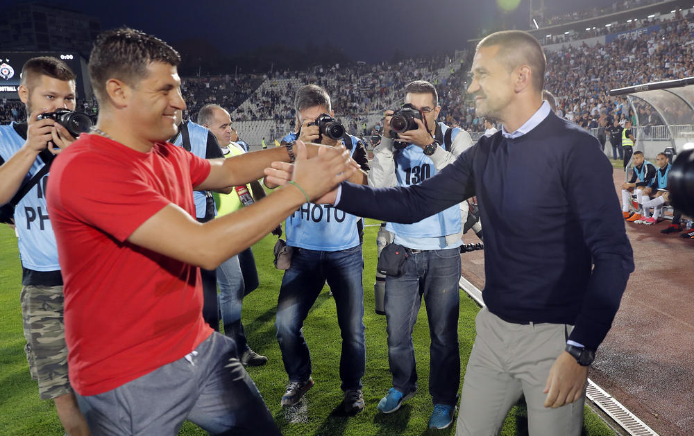 Zoran Mirković i Vladan Milojević na Večitom derbiju  