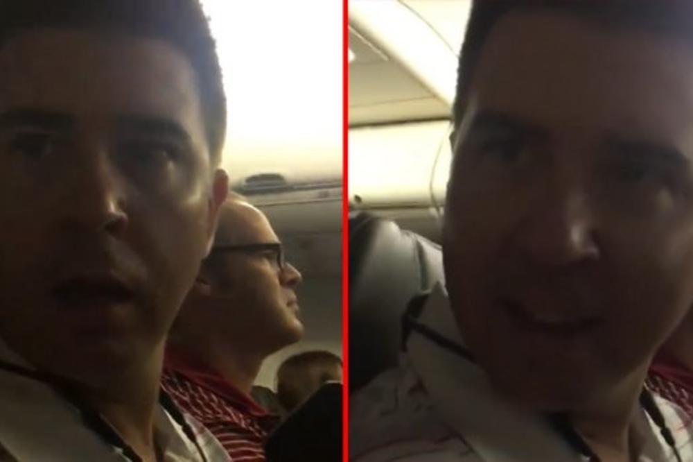 PUTOVAO JE AVIONOM SA SUPRUGOM, KADA JE PILOT PREKO RAZGLASA IZGOVORIO NJEGOVO IME: Nakon toga usledio šok! (VIDEO)