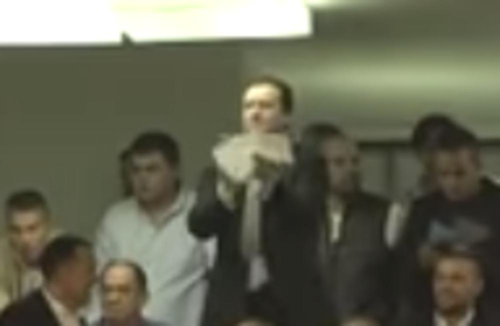 Reakcija Željka Pantića posle gola Boaćija  