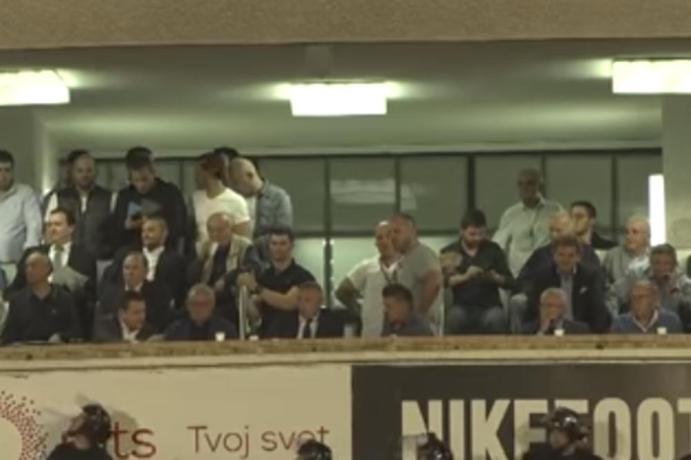 A KAKO JE BILO U LOŽI KAD SU PALI GOLOVI: Vučelin ironični osmeh zbog gola Zvezde, a Terza hladan kao špricer!