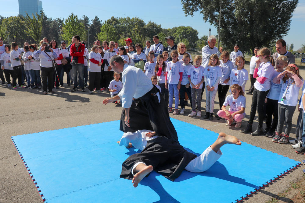 Aikido, pokazivanje borilačke veštine  