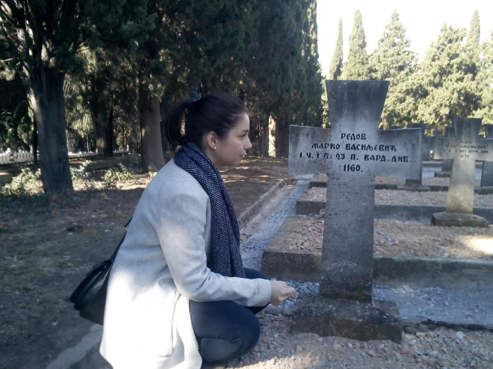 Na grobu Marka Vasiljevića  