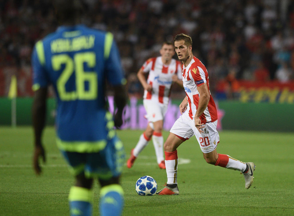 Goran Čaušić na meču protiv Napolija  