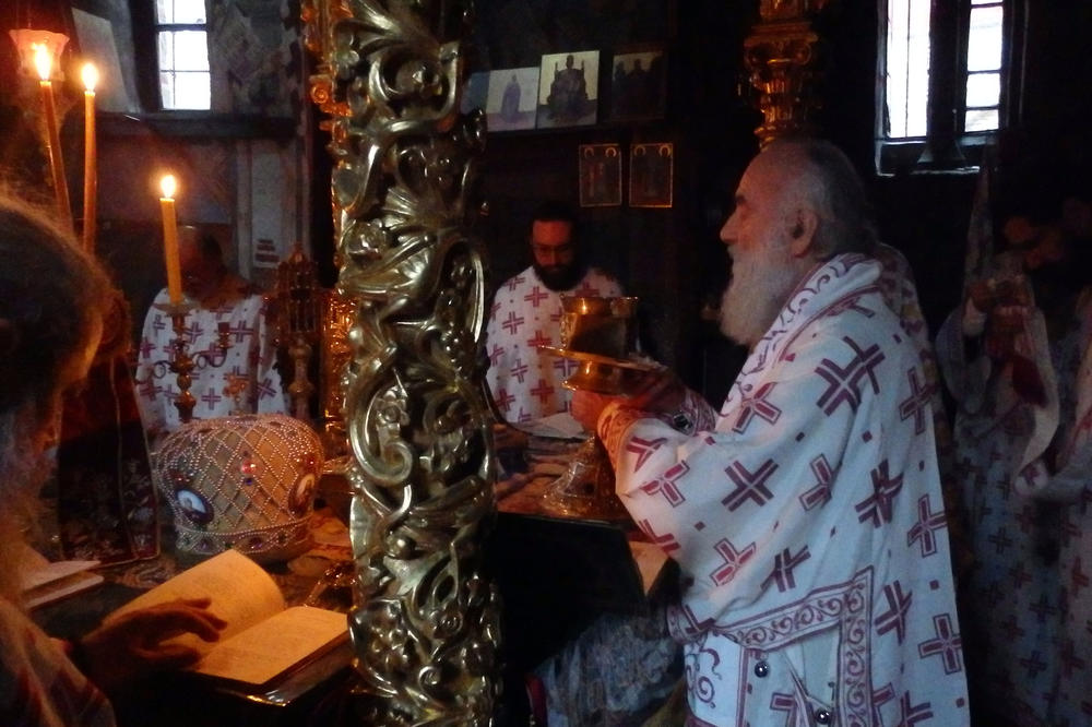 PATRIJARH SPC NA SVETOJ GORI: Irinej se pomolio u Hilandaru! (FOTO)