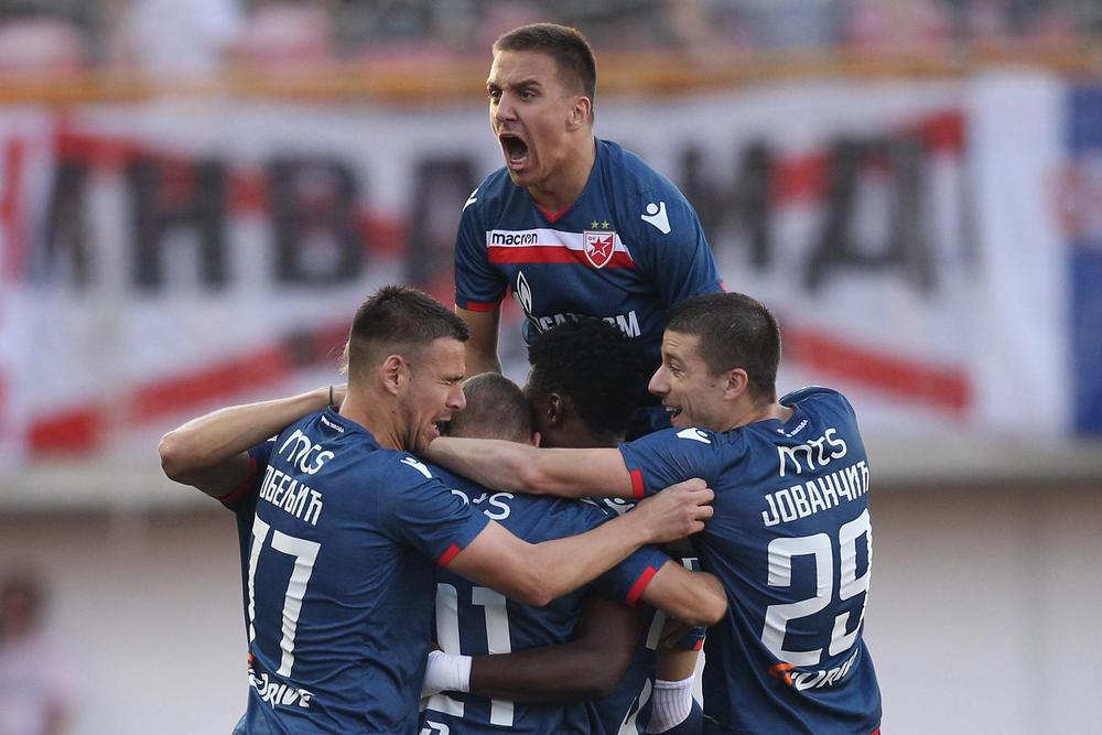 Fudbaleri Crvene zvezde na Voždovcu  