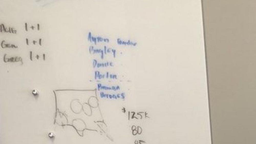 Tabla u kancelariji Vlade Divca  