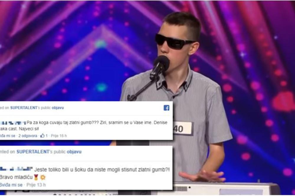 SRAMIM SE U VAŠE IME: Gledaoci širom Hrvatske napali žiri nakon nastupa SLEPOG DENISA!