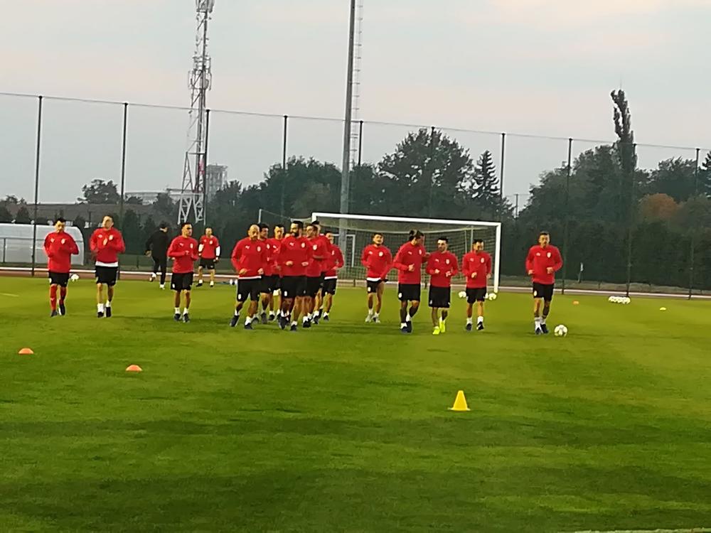 Trening fudbalske reprezentacije Srbije  