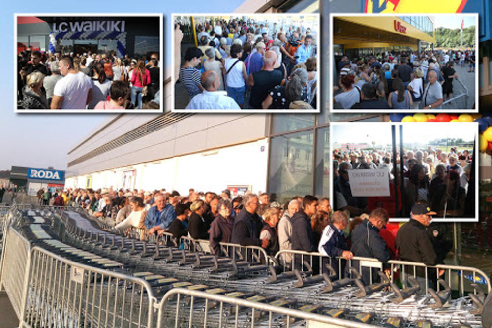 SAMO STAMPEDO SRBINA SPASAVA: Ljudi se tuku zbog pilića, spavaju ispred radnji i bore se za banane od 59 dinara!