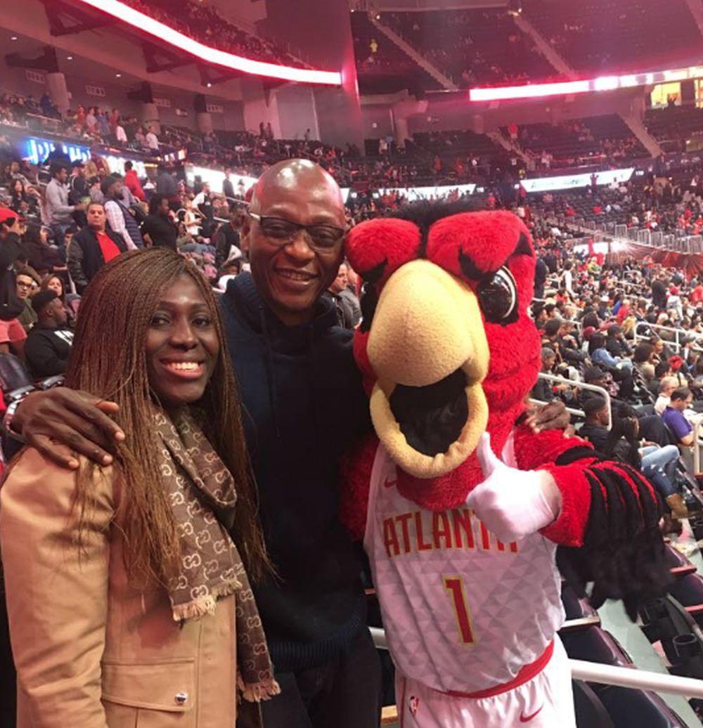 Tunji Avodžobi na utakmici Atlante