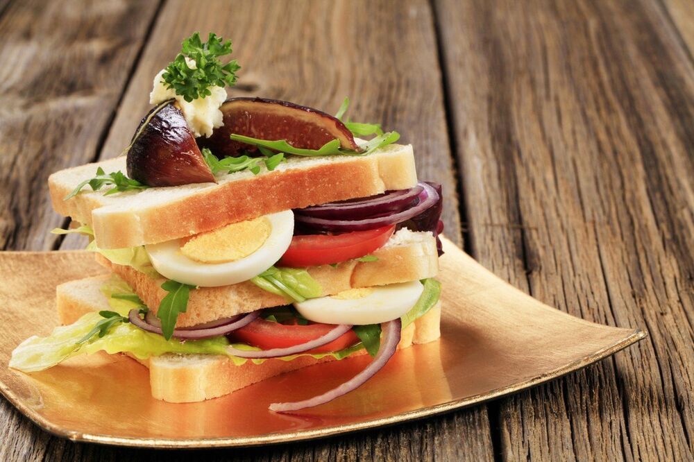 Sendvič treba da bude od povrća, belog mesa ili lososa