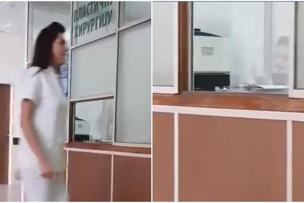 MEDICINSKA SESTRA PUŠI ZA ŠALTEROM! Nakon što je isplivao SNIMAK, oglasili se iz KLINIČKOG CENTRA (VIDEO)