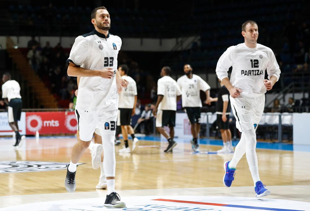 Stefan Janković i Novica Veličković na zagrevanju  