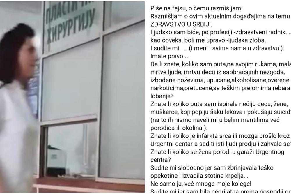 SUDITE MI JER ZAGRLIM MAJKU KOJA LJUBI SVOJE MRTVO DETE:  Oglasila se medicinska sestra koja je PUŠILA na šalteru