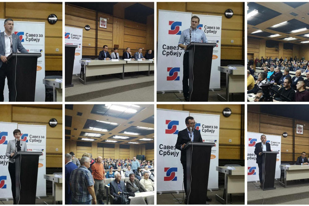 SAVEZ ZA SRBIJU U STAROJ PAZOVI: Protiv crnih džipova i praznih džepova!