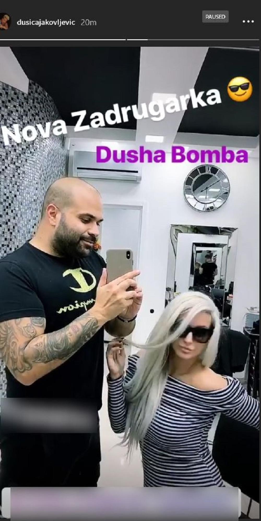 Dušica s novom frizurom  