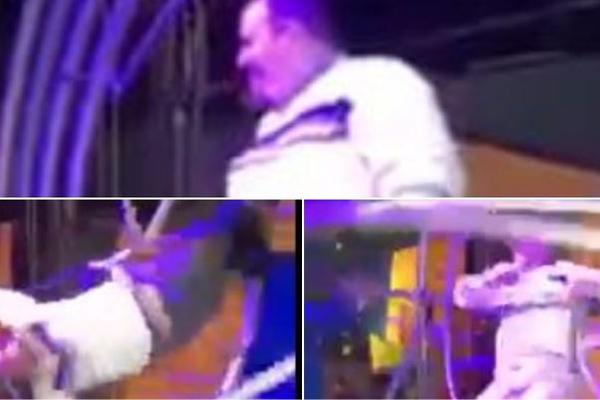 STAVILI SU GA U OVU SMEŠNU NAPRAVU: A onda se desio SPEKTAKL! (VIDEO)