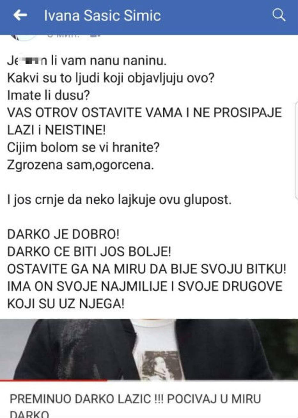 Pevačica je pobesnela zbog ove objave  