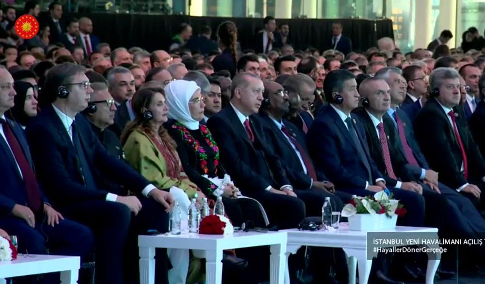 Aleksandar Vučić na ceremoniji u Instanbulu  