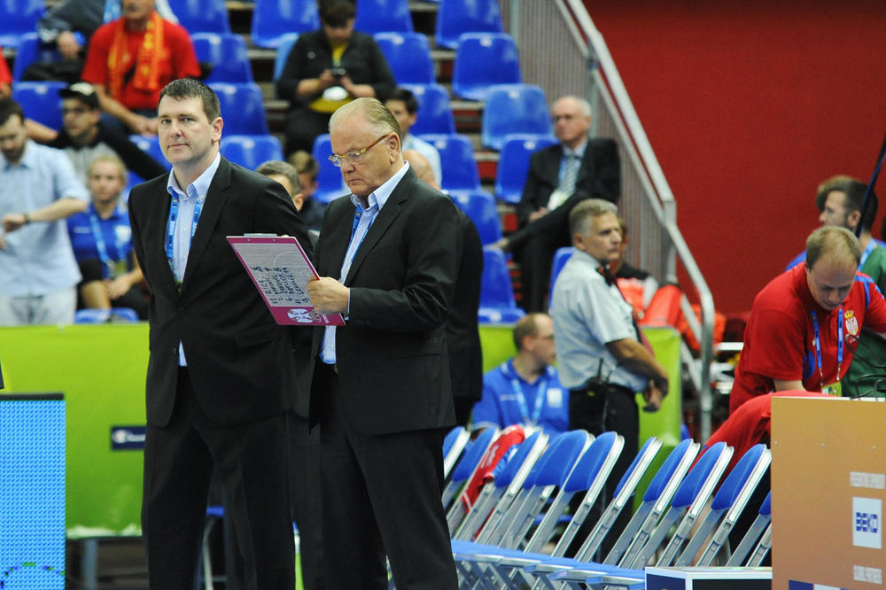 Aleksandar Kesar dok je sarađivao sa Dudom Ivkovićem u reprezentaciji Srbije  