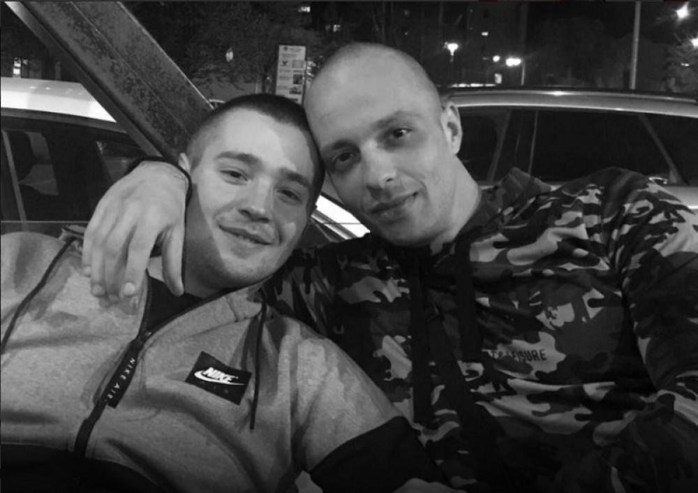 Ubijeni Stefan Stefanović sa prijateljem  