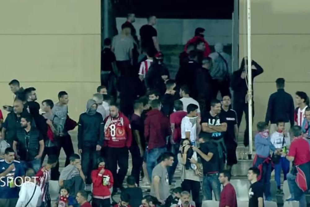 GEJT 7 PRAVIO HAOS U GRČKOJ: Navijači Olimpijakosa kamenjem i stolicama napali policiju, meč prekinut!