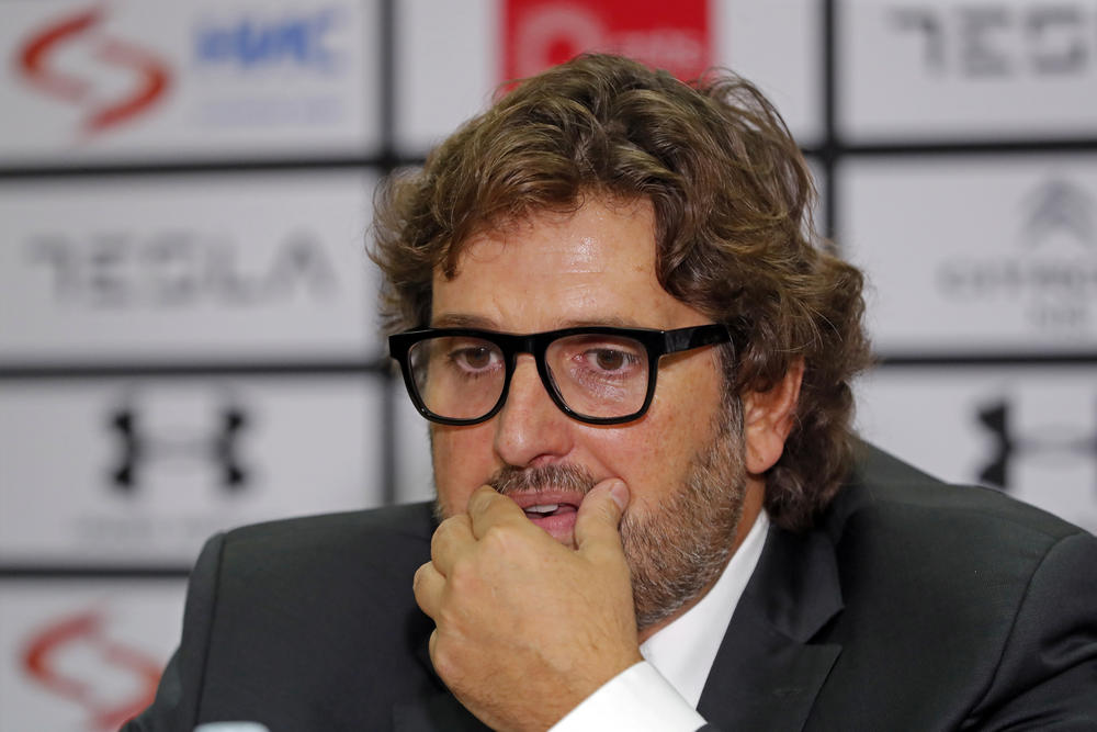 Andrea Trinkijeri na promociji u Partizanu  