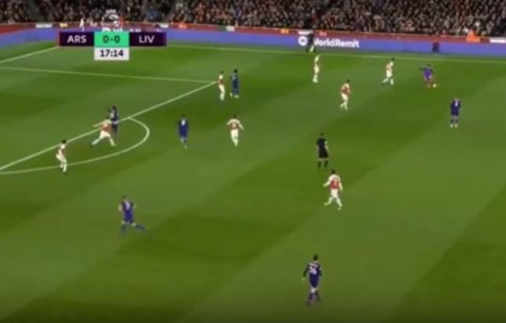 Sadio Mane jeste bio u ofsajdu, ali kada je Aleksander-Arnold dodavao loptu Firminu  