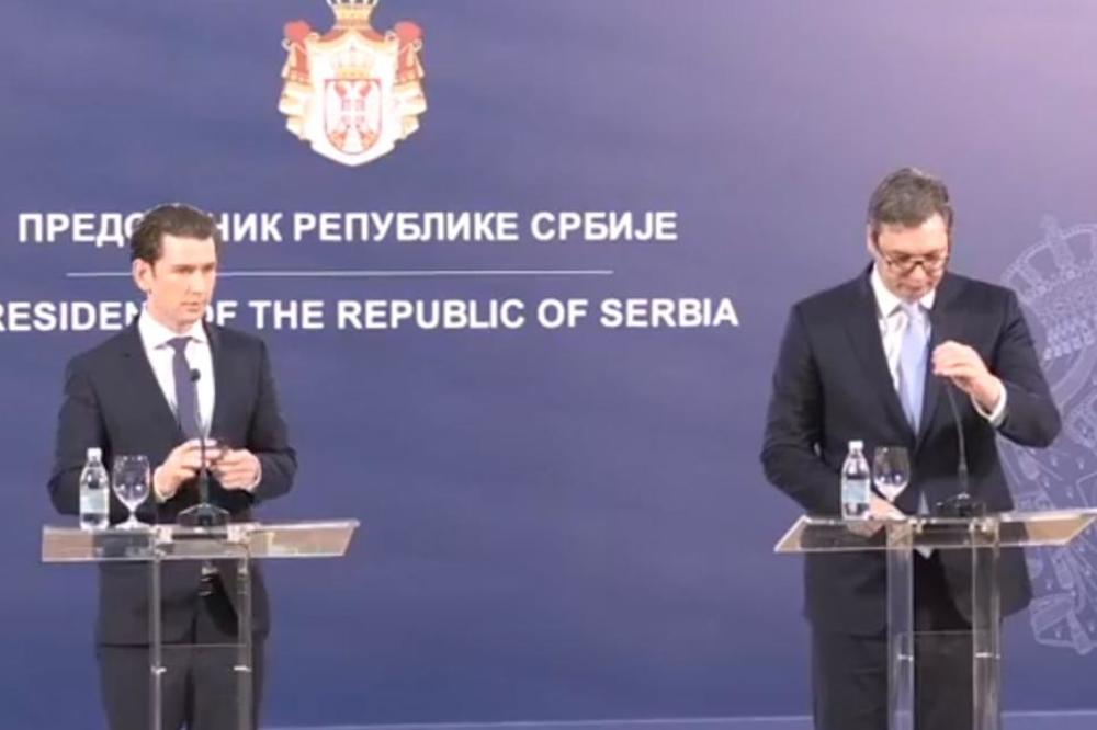SASTALI SE PREDSEDNIK SRBIJE I AUSTRIJSKI KANCELAR Vučić: Zamolio sam Kurca da nam pomogne