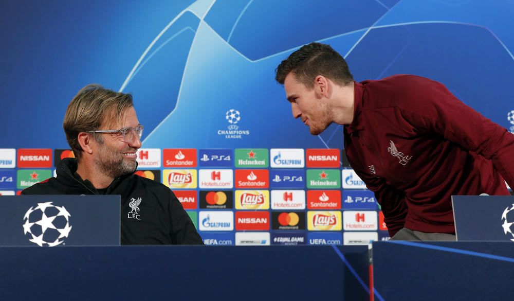 Jirgen Klop i Endi Robertson na konferenciji  