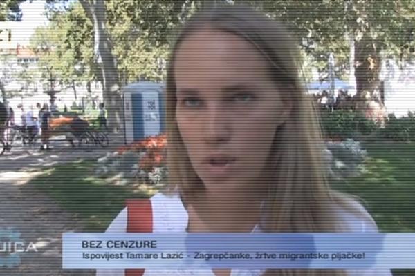 TAMARA LAZIĆ DRŽALA MIGRANTA KAO TAOCA! Njih treba MLATITI, poručila je!