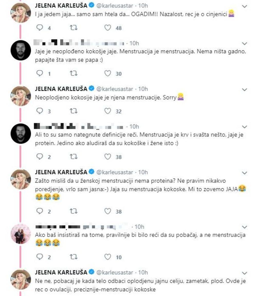 Karleušina polemika na Tviteru  