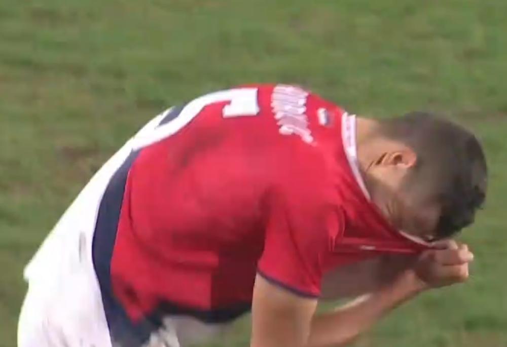 Zarija Lambulić posle autogola  