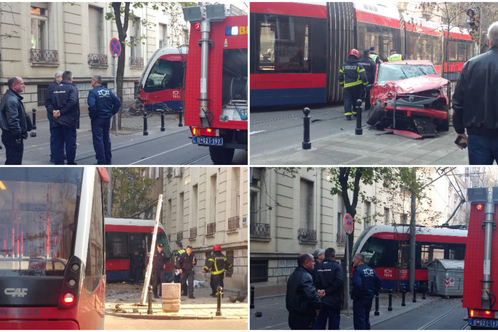 JEZIVI FOTO I VIDEO S LICA MESTA: Tramvaj izleteo iz šina pa se zakucao u zgradu, ima mrtvih i povređenih!