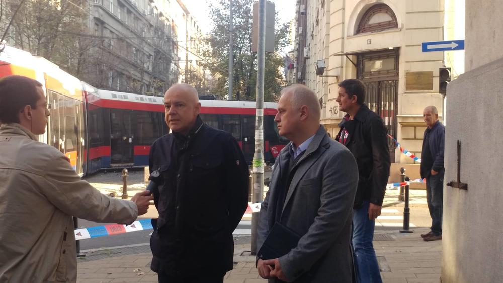 Predstavnici gradske vlasti na licu mesta  